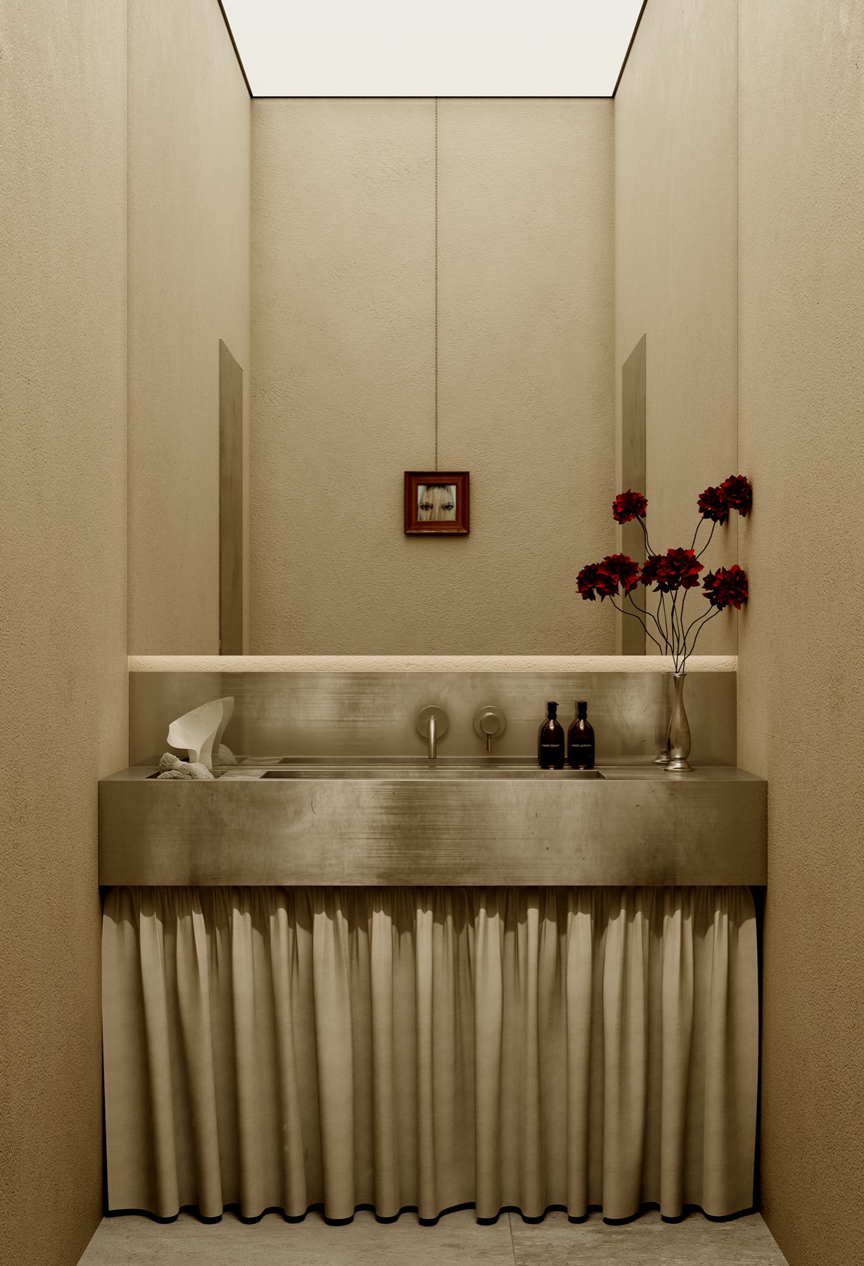 Cafe Table, Astana — washroom vanity detail